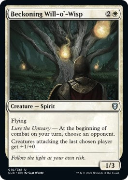 Image for Beckoning Will-o'-Wisp (10) [Commander Legends: Battle for Baldur's Gate]