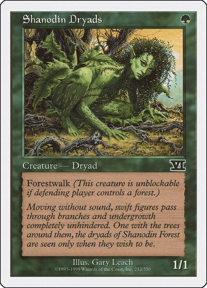 Image for Shanodin Dryads (252) - Magic: The Gathering