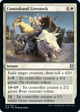 Image for Contraband Livestock (12) [Commander Legends: Battle for Baldur's Gate]