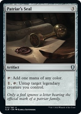 Image for Patriar's Seal (332) [Commander Legends: Battle for Baldur's Gate]