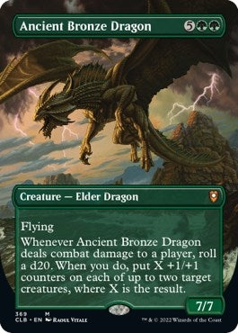 Image for Ancient Bronze Dragon (Borderless) (369) [Commander Legends: Battle for Baldur's Gate]