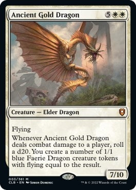 Image for Ancient Gold Dragon (3) [Commander Legends: Battle for Baldur's Gate]