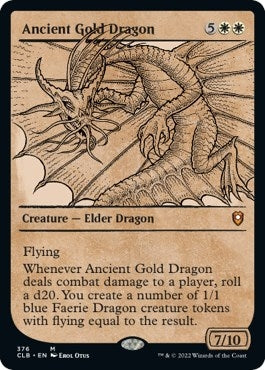 Image for Ancient Gold Dragon (Showcase) (376) [Commander Legends: Battle for Baldur's Gate]