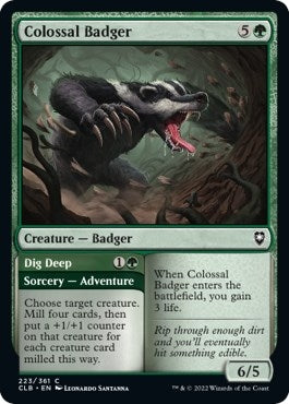 Image for Colossal Badger (223) [Commander Legends: Battle for Baldur's Gate]