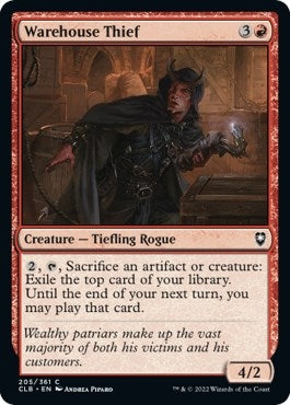 Image for Warehouse Thief (205) [Commander Legends: Battle for Baldur's Gate]