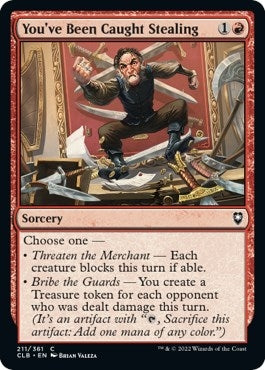 Image for You've Been Caught Stealing (211) [Commander Legends: Battle for Baldur's Gate]