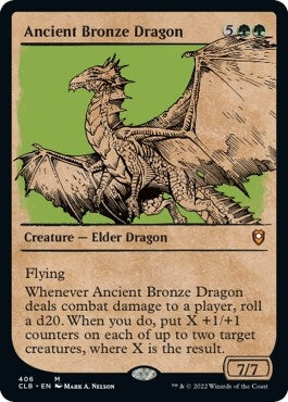 Image for Ancient Bronze Dragon (Showcase) (406) [Commander Legends: Battle for Baldur's Gate]