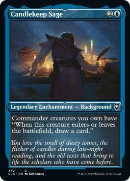 Image for Candlekeep Sage (Foil Etched) (482) [Commander Legends: Battle for Baldur's Gate]