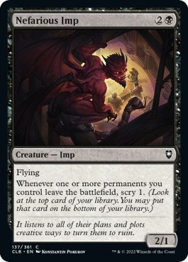 Image for Nefarious Imp (137) [Commander Legends: Battle for Baldur's Gate]