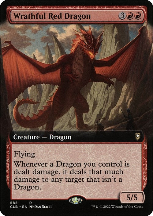 Image for Wrathful Red Dragon (Extended Art) (585) [Commander Legends: Battle for Baldur's Gate]
