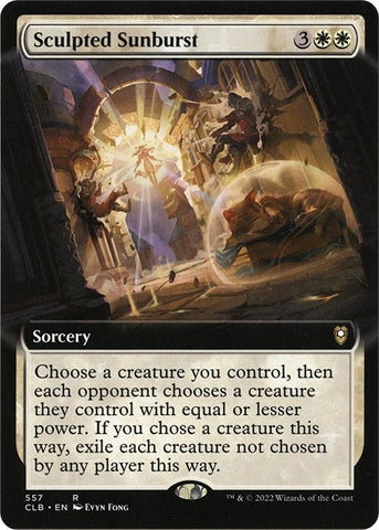 Image for Sculpted Sunburst (Extended Art) (557) [Commander Legends: Battle for Baldur's Gate]
