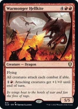 Image for Warmonger Hellkite (814) [Commander Legends: Battle for Baldur's Gate]