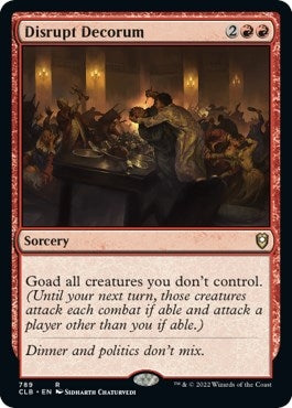 Image for Disrupt Decorum (789) [Commander Legends: Battle for Baldur's Gate]