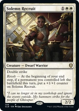 Image for Solemn Recruit (708) [Commander Legends: Battle for Baldur's Gate]
