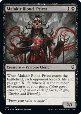 Image for Malakir Blood-Priest (760) [Commander Legends: Battle for Baldur's Gate]