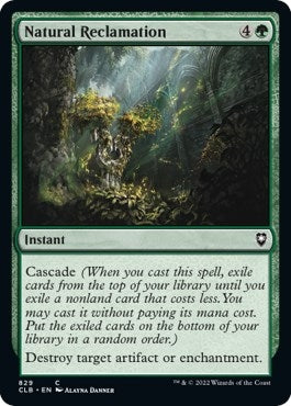 Image for Natural Reclamation (829) [Commander Legends: Battle for Baldur's Gate]