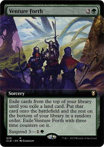 Image for Venture Forth (Extended Art) (639) [Commander Legends: Battle for Baldur's Gate]