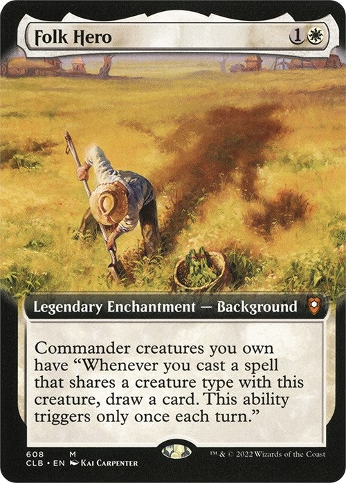 Image for Folk Hero (Extended Art) (608) [Commander Legends: Battle for Baldur's Gate]