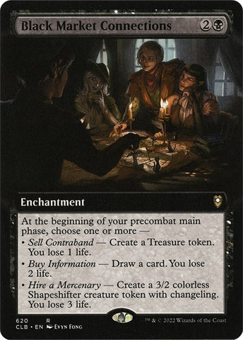 Image for Black Market Connections (Extended Art) (620) [Commander Legends: Battle for Baldur's Gate]