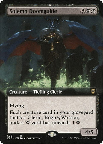 Image for Solemn Doomguide (Extended Art) (625) [Commander Legends: Battle for Baldur's Gate]