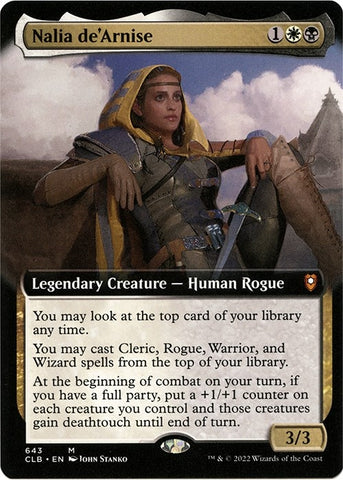 Image for Nalia de'Arnise (Extended Art) (643) [Commander Legends: Battle for Baldur's Gate]