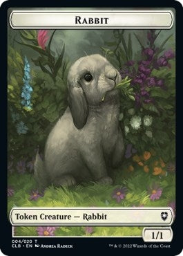 Image for Rabbit Token (4) [Commander Legends: Battle for Baldur's Gate]
