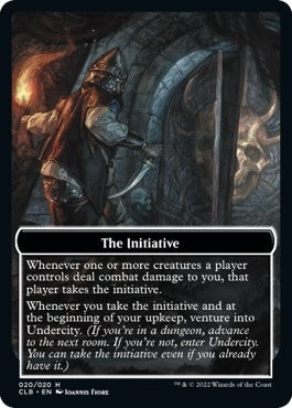 Image for The Initiative // Undercity Double-Sided Token (20) [Commander Legends: Battle for Baldur's Gate]