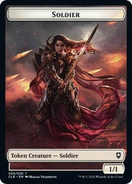 Image for Soldier Token (5) [Commander Legends: Battle for Baldur's Gate]