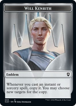 Image for Emblem - Will Kenrith // Copy Double-Sided Token (50 // 19) [Commander Legends: Battle for Baldur's Gate]