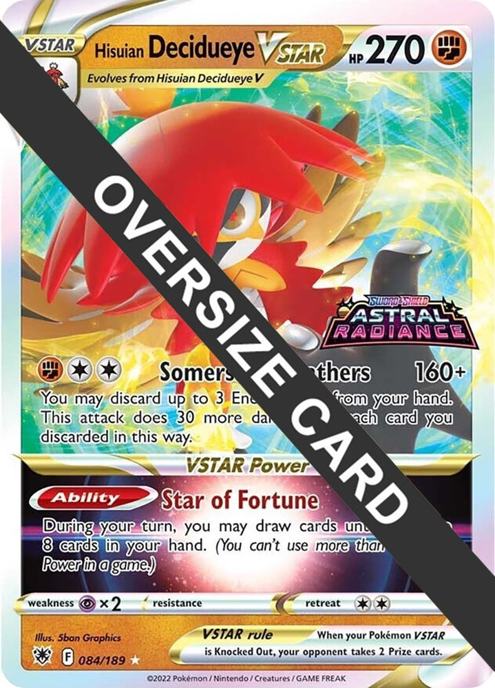 Image for Hisuian Decidueye VSTAR (084/189) [Jumbo Cards]