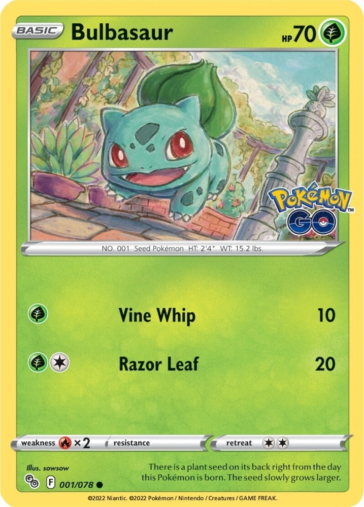 Image for Bulbasaur (001/078) [Pokemon GO]