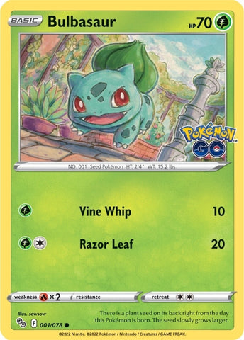 Image for Bulbasaur (001/078) [Pokemon GO]