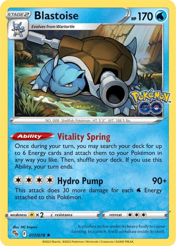Image for Blastoise (017/078) [Pokemon GO]