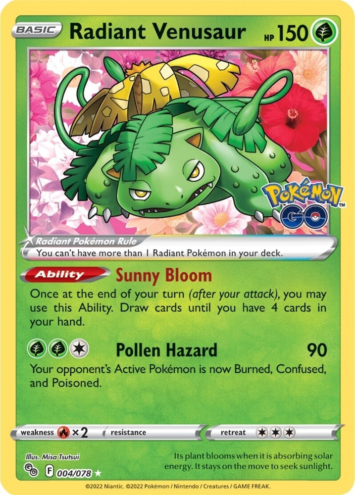 Image for Radiant Venusaur (004/078) [Pokemon GO]