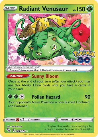 Image for Radiant Venusaur (004/078) [Pokemon GO]