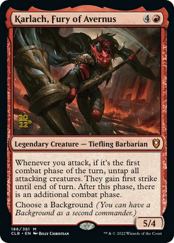 Image for Karlach, Fury of Avernus (186) [Prerelease Cards]