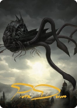 Image for Nautiloid Ship Art Card (Gold-Stamped Signature) (80) (Art Series: Commander Legends: Battle for Baldur's Gate) (ASCLB) - Magic: The Gathering