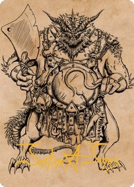 Image for Thrakkus the Butcher Art Card (Gold-Stamped Signature) (77) [Art Series: Commander Legends: Battle for Baldur's Gate]