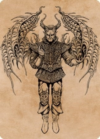 Image for Raphael, Fiendish Savior Art Card (75/81) (75) [Art Series: Commander Legends: Battle for Baldur's Gate]
