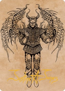 Image for Raphael, Fiendish Savior Art Card (75/81) (Gold-Stamped Signature) (75) [Art Series: Commander Legends: Battle for Baldur's Gate]