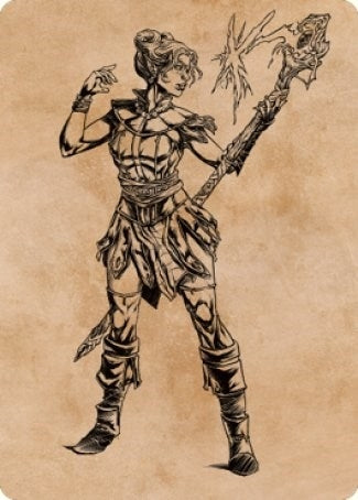 Image for Neera, Wild Mage Art Card (74) [Art Series: Commander Legends: Battle for Baldur's Gate]