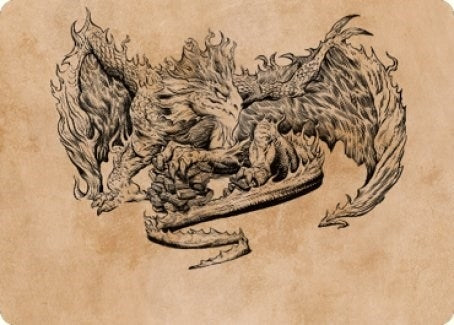 Image for Miirym, Sentinel Wyrm Art Card (71) [Art Series: Commander Legends: Battle for Baldur's Gate]
