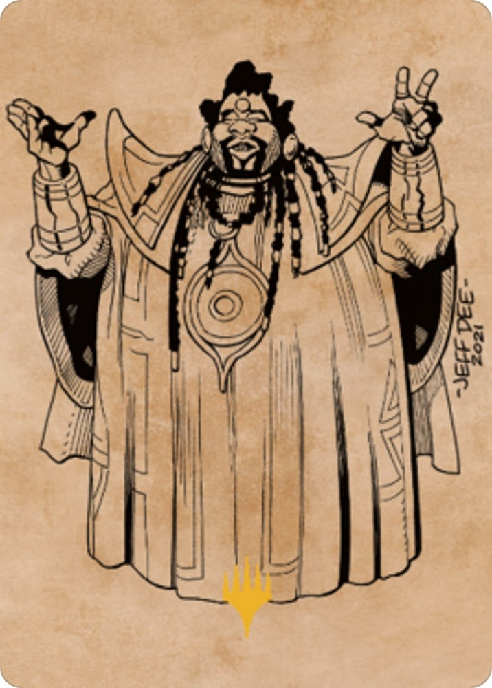 Image for Alaundo the Seer Art Card (Gold-Stamped) (61) [Art Series: Commander Legends: Battle for Baldur's Gate]