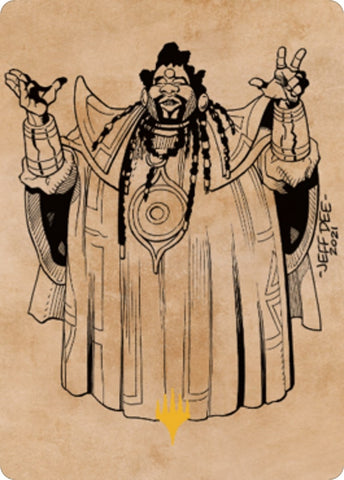 Image for Alaundo the Seer Art Card (Gold-Stamped) (61) [Art Series: Commander Legends: Battle for Baldur's Gate]