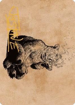 Image for Wilson, Refined Grizzly Art Card (Gold-Stamped Signature) (60) [Art Series: Commander Legends: Battle for Baldur's Gate]