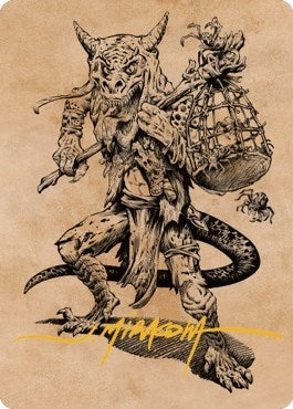 Image for Taunting Kobold Art Card (Gold-Stamped Signature) (57) (Art Series: Commander Legends: Battle for Baldur's Gate) (ASCLB) - Magic: The Gathering