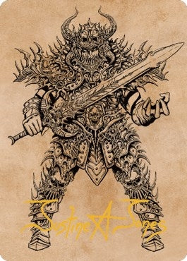 Image for Sarevok, Deathbringer Art Card (Gold-Stamped Signature) (50) [Art Series: Commander Legends: Battle for Baldur's Gate]