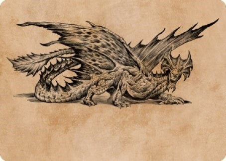 Image for Ancient Brass Dragon Art Card (49/81) (49) [Art Series: Commander Legends: Battle for Baldur's Gate]