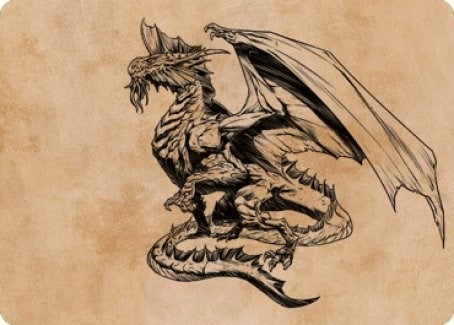 Ancient Silver Dragon Art Card (47/81) (47) [Art Series: Commander Legends: Battle for Baldur's Gate]