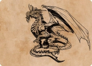 Ancient Silver Dragon Art Card (47/81) (47) [Art Series: Commander Legends: Battle for Baldur's Gate]
